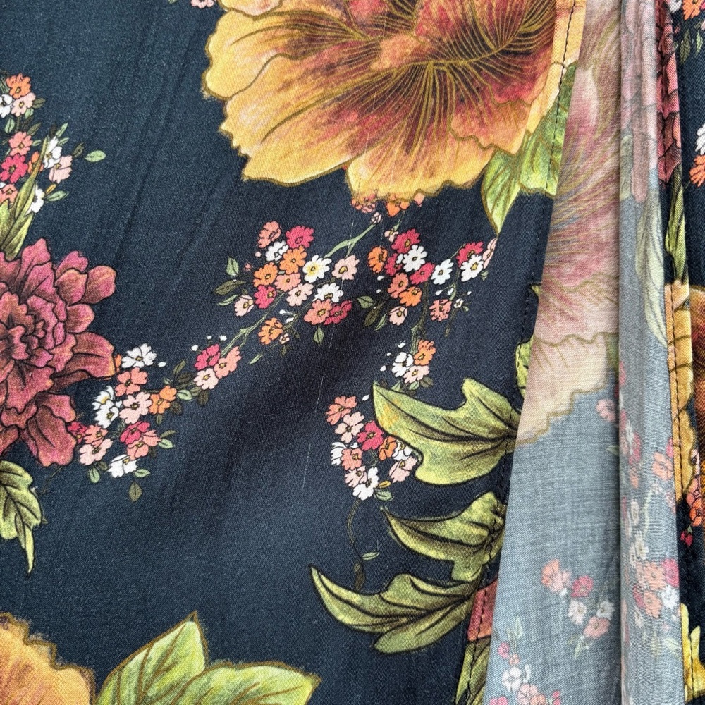 AGUA BENDITA Amaia Maxi Skirt Floral Black M - Picture 11 of 15
